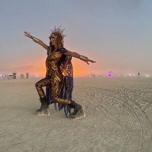 Custom Gold Sequin Mesh Stretch Jumpsuit of Your Dreams (Handmade)